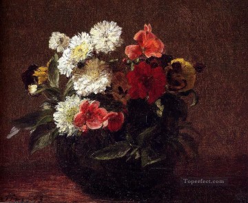 フラワーズ Painting - 土鍋の花 花画家 アンリ・ファンタン・ラトゥール